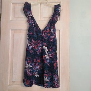 NWT Free People Josie Deep V-Neck Floral Mini Dress XS